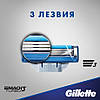Gillette Mach3 Turbo 8 шт. в пакованні змінні касети для гоління, новий тип, оригінал, фото 7