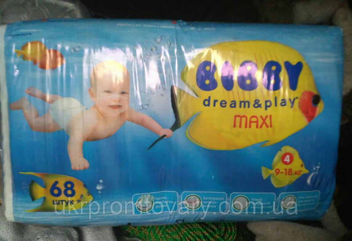 Памперси Біббі Dream&Play 4, 68 шт
