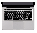 Apple MacBook Air Pro 13/15/17" Накладка Захист силікон клавіша ENTER верт./гориз. розкладка UK чорний, фото 2