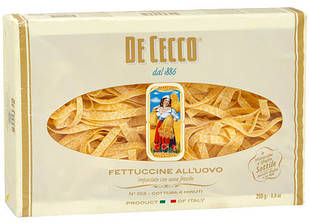 Макарони гнізда De cecco Fettuccine передній uovo 250 р.