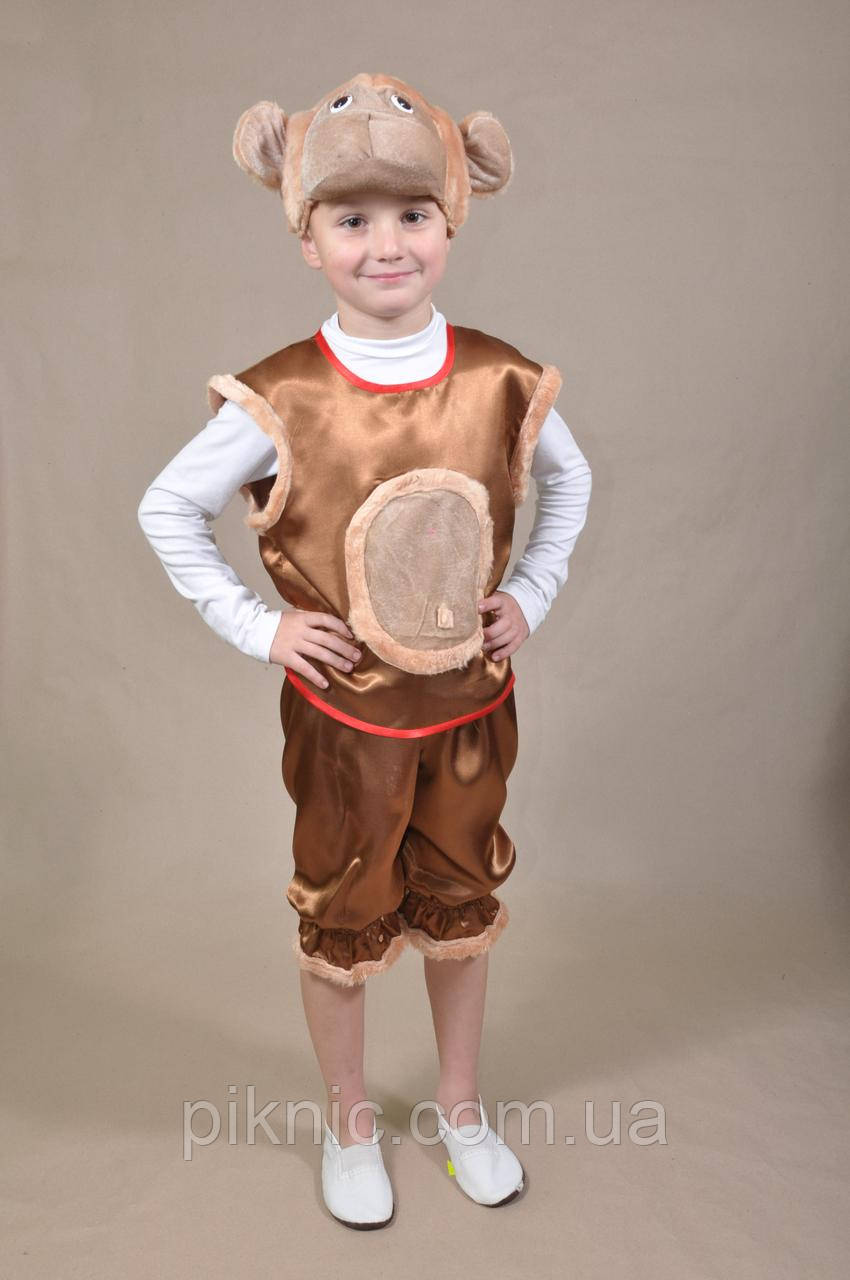 Детский костюм Обезьяна для мальчика 5,6,7 лет Новогодний карнавальный костюм Обезьянка 340 - фото 1 - id-p622920127