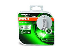 Лампа галогенна Н11 Osram 64211 ULT-HCB (Duobox) 55W PGJ19-2