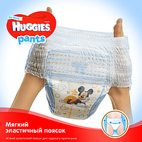 Підгузки-трусики дитячі Huggies Pants для хлопчиків 6 (15-25 кг), Mega Pack, 90 шт, фото 3