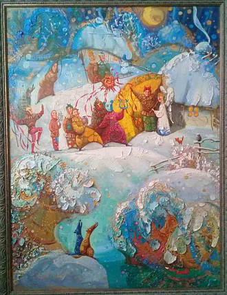 Картина «Різдвяний вечір. Коляда» (2014) Оксана Збруцька, фото 1