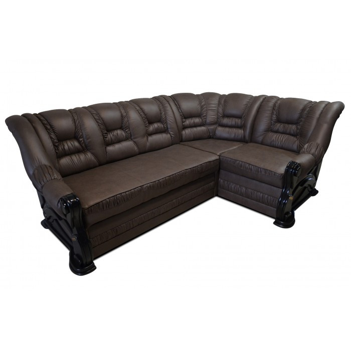 Кутовий диван Гермес 2,6 коричневий Елізіум