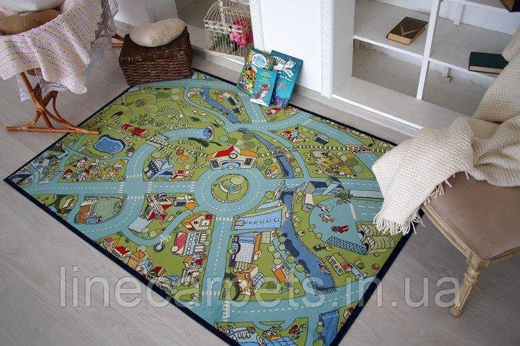 Дитячий килим із дорогами сорона BUL-40010-PLAY VILLAGE