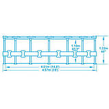 Басейн Bestway 56438 каркасний Ø 457 х 122 см, фільтр насос, сходи, тент, фото 2