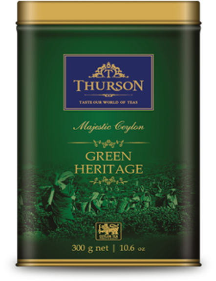 Зелений чай Thurson Green Heritage "Зелена Спадщина" 300 г, ж/б