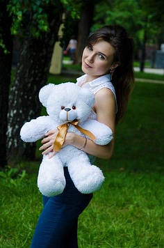 М'яка іграшка Ведмедик Монті 50 см Милий плюшевий ведмедик Плюшева іграшка для дівчинки Подарунок для дитини