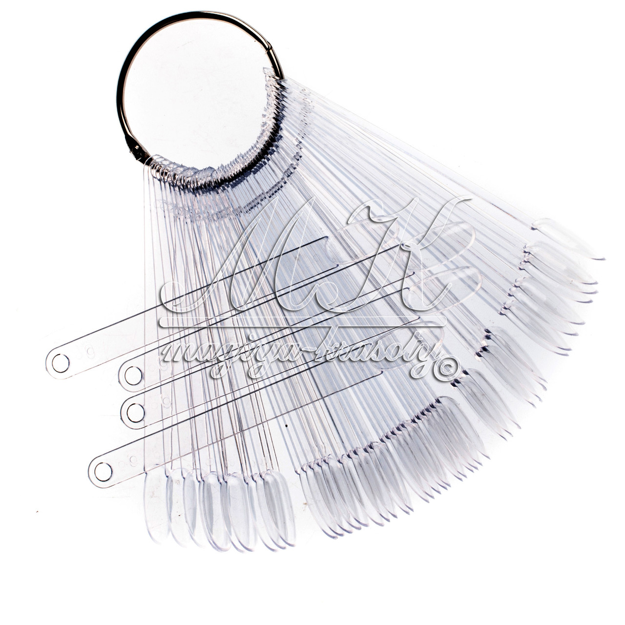 Планшет-веєр для зразків мигдальної форми на 50 типс прозорий