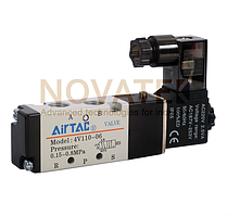 Розподільник 5/2 1/4" 4V21008AG 220V AC AirTAC