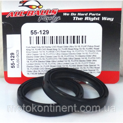 Сальник вилки 49x60x11 ALL BALLS 55-129 Harley Davidson з вилкою Showa з пір'ям 49 мм/Kawasaki VN2000 Vulcan/