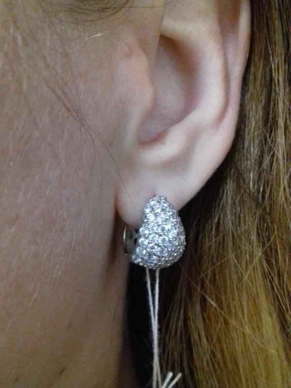 Срібні сережки "Безе", фото 1