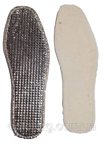 Устілка біла повсть на фользі розмірна 38-48 маломірна, фото 1