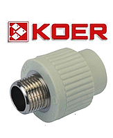 МУФТА KOER ППР КОМБІРОВАНА НР 25X3/4