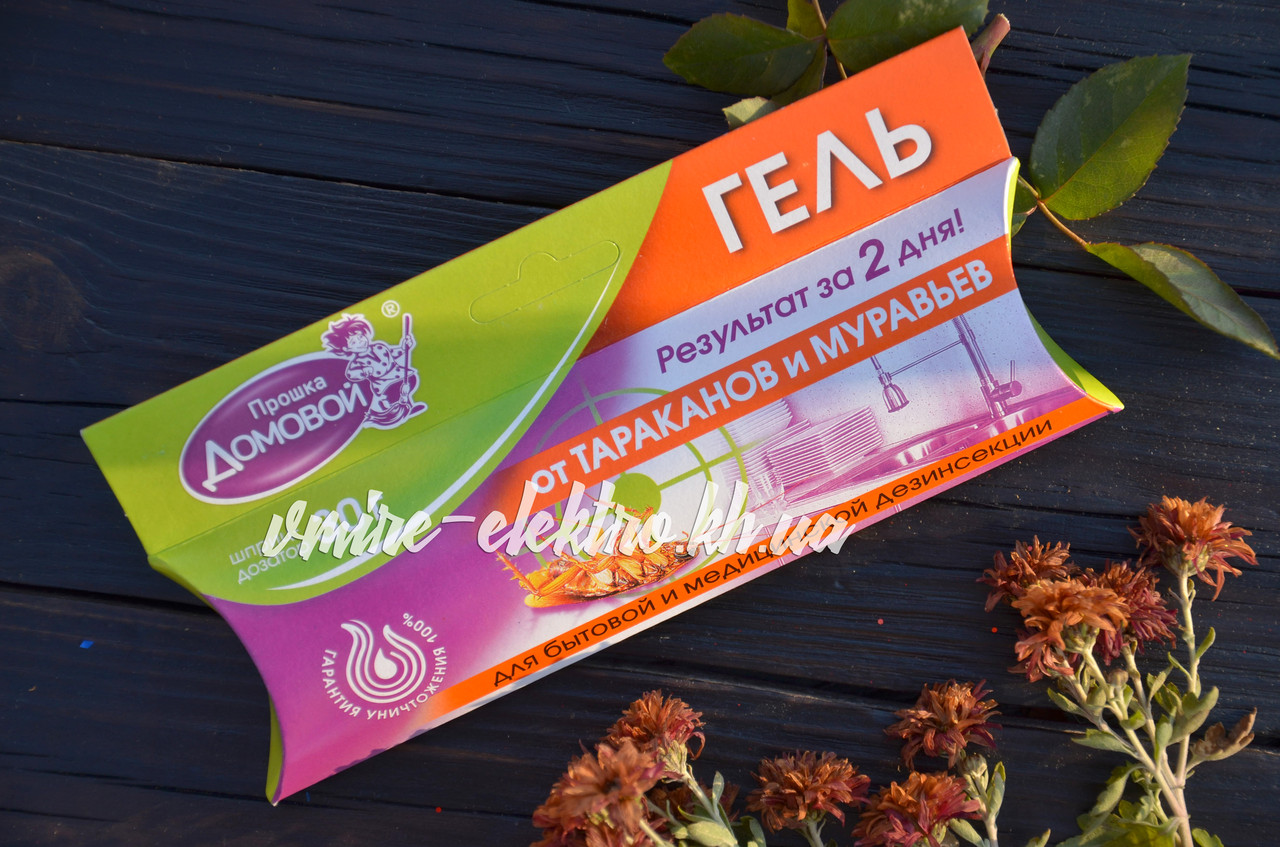 Шприц гель від тарганів та мурах Домовик 30 г, фото 1