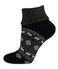 Шкарпетки оптом жіночі махрові з відворотом, фото 5