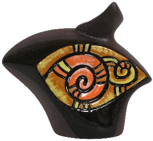 Ваза керамічна Листочок, фото 1