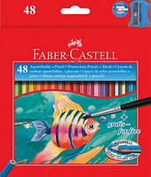Набір акварельних олівців Faber Castell 48 кольорів картонна коробка