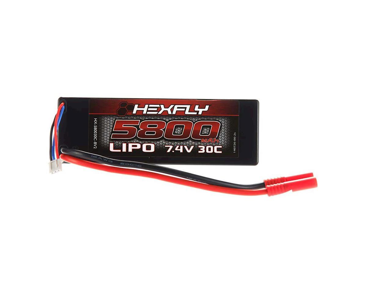 Аккумулятор RedCat Racing HEXFLY HX-580030C-BV2 Lipo 7.4V 30C 5800mAh батарея для машин и лодок