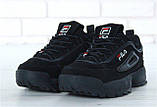 Кросівки жіночі FILA Disruptor II FUR 30963 чорні 36. 37, 38, фото 3