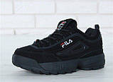 Кросівки жіночі FILA Disruptor II FUR 30963 чорні 36. 37, 38, фото 4