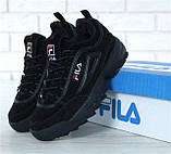 Кросівки жіночі FILA Disruptor II FUR 30963 чорні 36. 37, 38, фото 7