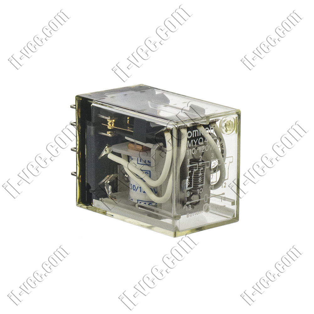 Реле OMRON MYQ4 110/120VAC, 5A/250VAC, 5A/30VDC