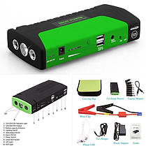 Пусковий пристрій авто акумулятора Jump Starter 2000W зелений, фото 6