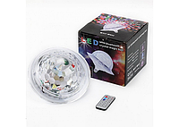 Світлодіодний дискошар в патрон LED UFO Bluetooth Crystal Magic Ball E27