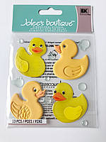 Наклейки 3D — CUTE RUBBER DUCKIES — Jolee's Boutique — 13 шт.