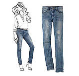 Якісні джинси, моделюють фігуру від тсм Tchibo (Чібо), Німеччина, розмір укр 44-46, фото 2