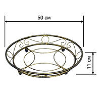 Кована підставка на роликах кругла 3