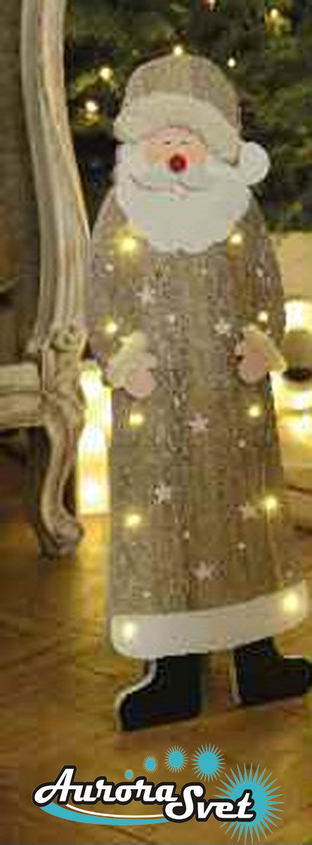 Світлодіодний Санта Клаус. Світлодіодна гірлянда. Гірлянда LED. Виробництво Франція.