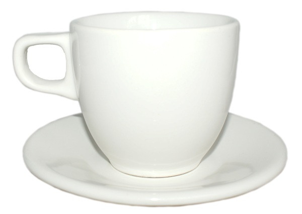 Набір кавовий білий (стакан 200 мл)