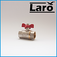 Кран шаровый латунный Ду20 В/В Laro pro art 107А (для воды)