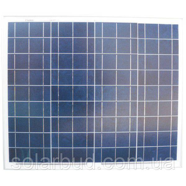 Сонячна батарея (панель) 50Вт, 12В, полікристалічна, PLM-050P-36, Perlight Solar