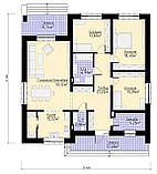 MS-030 проєкт одноповерхового будинку з просторим ґанком і терасою, фото 7