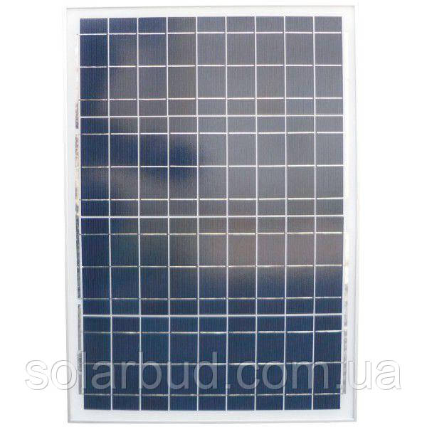 Сонячна батарея (панель) 40Вт, 12В, полікристалічна, PLM-040P-36, Perlight Solar, фото 1