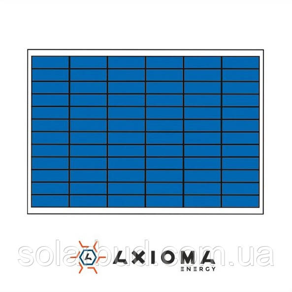 Сонячна батарея (панель) 100Вт, полікристалічна AX-100P, AXIOMA energy