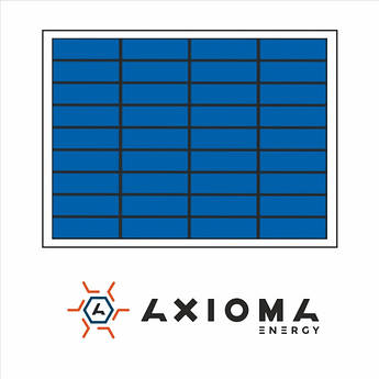 Сонячна батарея (панель) 10Вт, полікристалічна AX-10P, AXIOMA energy