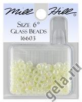 16603 бісер Mill Hill, 6 Creamy Pearl Magnifica Glass Beads