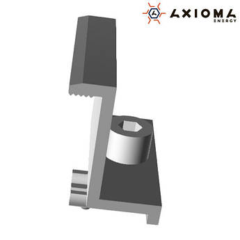 Притиск Крайній, 35 мм, алюміній і оцинкована сталь