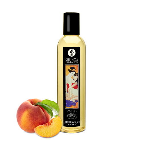 Масажна олія Shunga Erotic Massage Oil з ароматом персика 250 мл