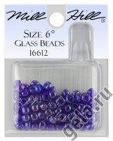 16612 бисер Mill Hill, 6 Opal Periwinkle Magnifica Glass Beads