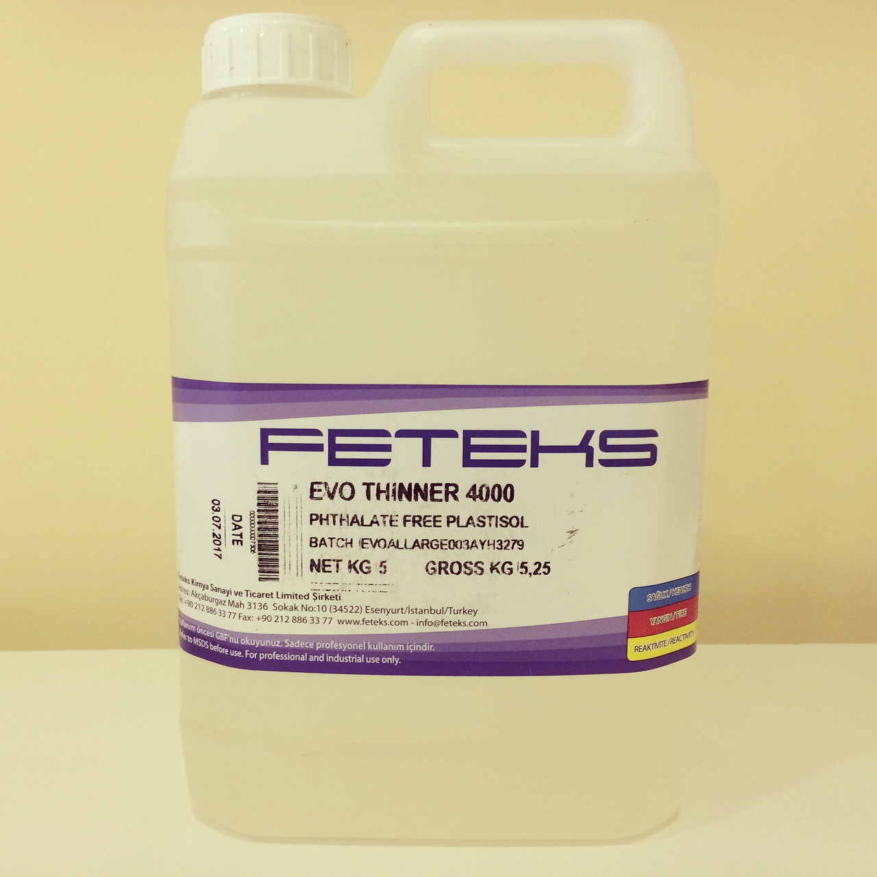 Регулятор в'язкості фарб FETEKS THINNER 4000, 30кг