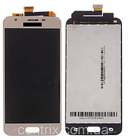 Дисплей (екран) для Samsung G570 Galaxy On5 (2016), G570F, DS Galaxy J5 Prime + тачскрін, золотистий, оригінал