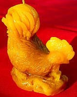 Воскова свічка "Півник" з натурального бджолиного воску