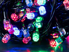 Гірлянда рубін чорний LED 400 мульти