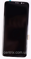Дисплей (екран) для Samsung G955F Galaxy S8 Plus (2017) + тачскрін, чорний, Midnight Black, оригінал